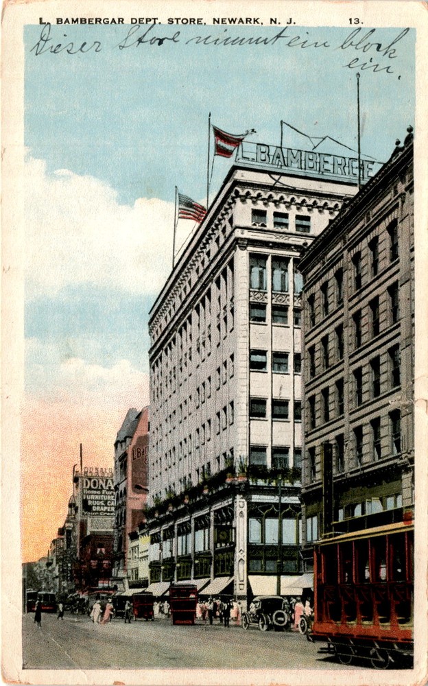 L BAMBERGAR DEPT. STORE, NEWARK, N. J, DONA, Postcard