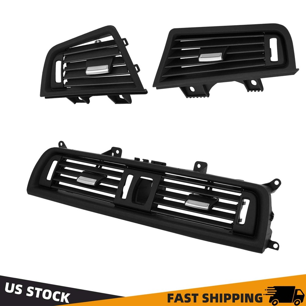 3PCS 64229166885 Front Air Dash Center Vent AC Grille BMW for 520i 528i 535i