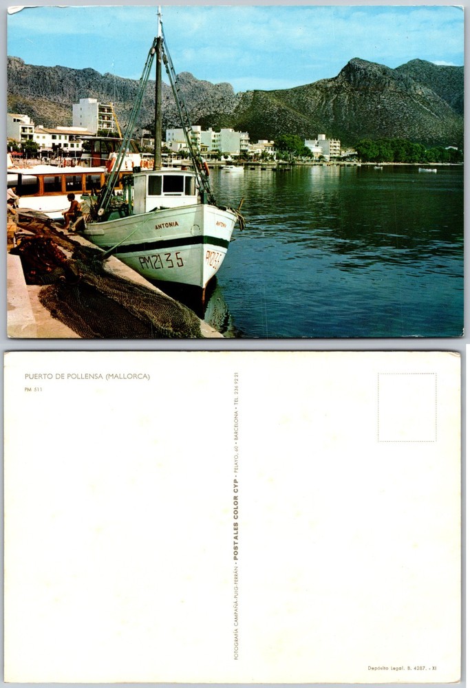 Continental Puerto De Pollensa Mallorca Postcard
