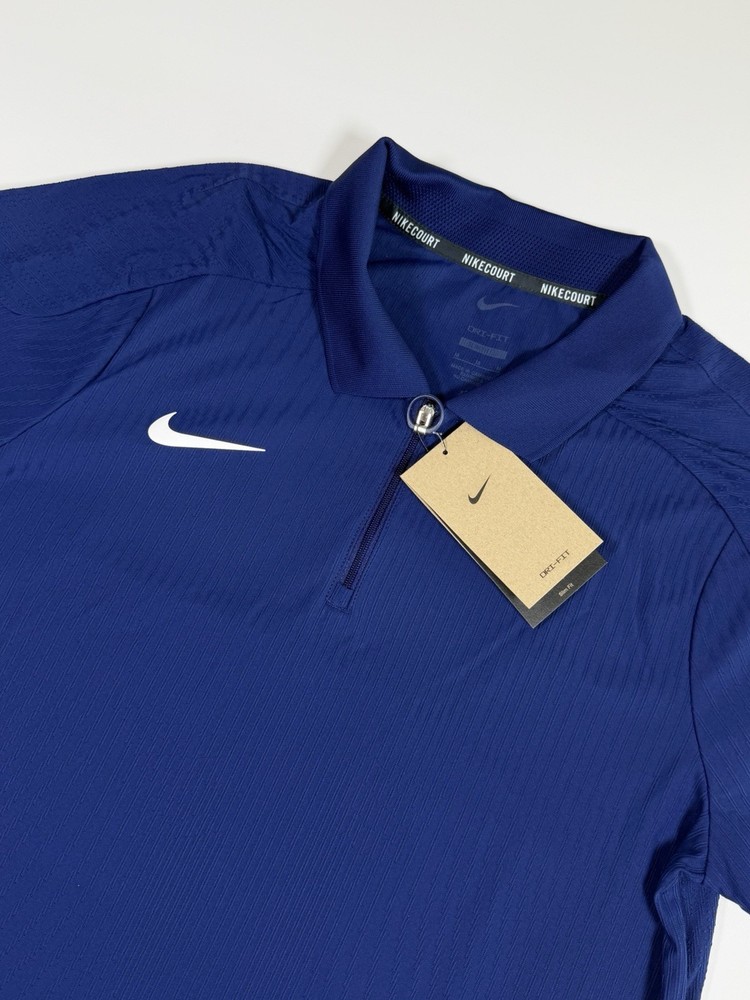 Nike Court Dri-FIT ADV Slim Fit Tennis Textured Polo Shirt HQ0792-492 Men’s M