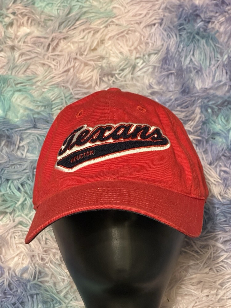 Houston Texans Hat Cap Men’s Red Strapback Embroidered Football NFL Reebok