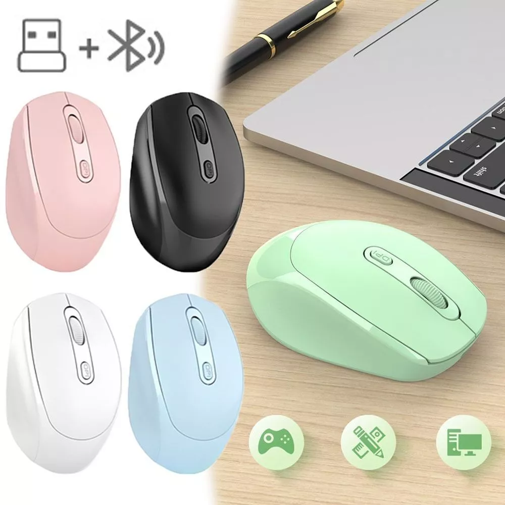 2.4GHz Rechargeable Wireless Mouse for PC Laptop USB Optical Cordless