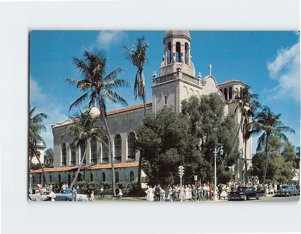 Postcard The Magnificent St. Edwards Catholic Church Palm Beach Florida USA