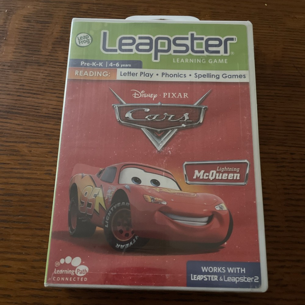 New LeapFrog Leapster Cars Disney Pixar Learning Game 4-6 Years