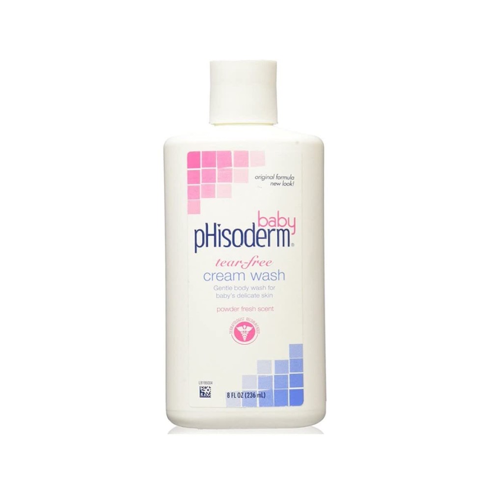 pHisoderm Baby Tear-Free Cream Wash, 8-Ounce Bottles (Pack of 3) Infant Soap Min
