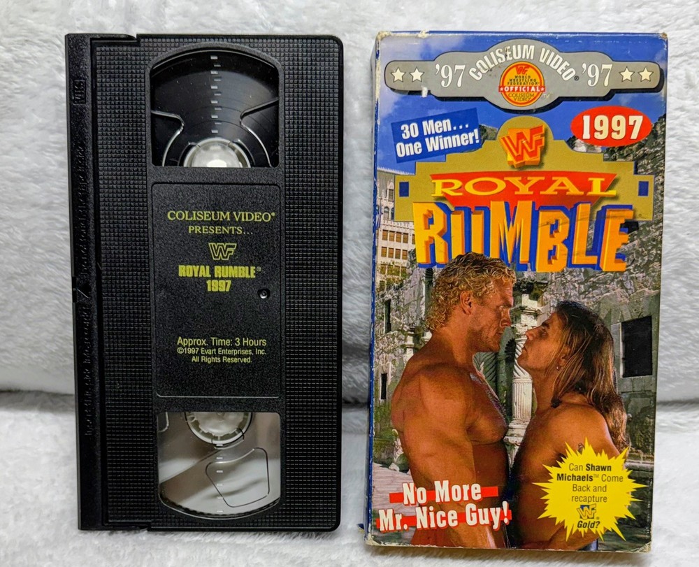WWF Royal Rumble 1997 VHS Coliseum Video Steve Austin Shawn Michaels Sycho Sid
