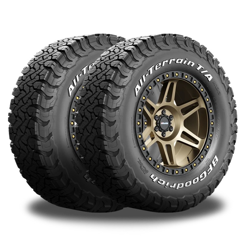 2 BFGoodrich All Terrain T/A KO3 RWL 275/65R17 118/115S 50K Mi Warranty 8 PLY
