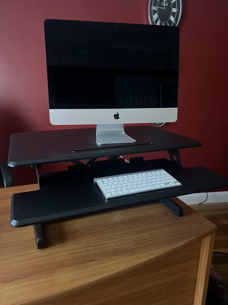 Airlift Pro Pneumatic Desk Seville Adjustable Sit/Stand Desk Converter