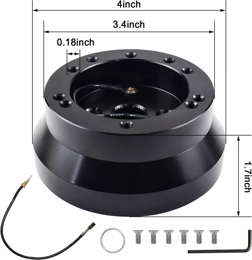 5 & 6 Hole Steering Wheel Polished Hub Adapter Flaming River Ididit For GM Chevy