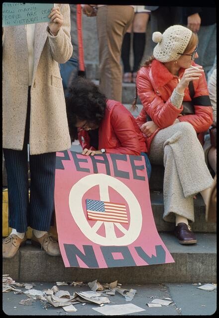 Photo:New York City NY 1969 Vietnam Moratorium Peace Now Protest