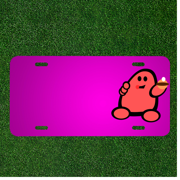Custom Personalized Car License Plate With Add Names To Man Red Cartoon Comic