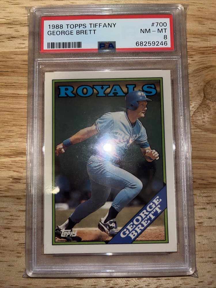 1988 Topps Tiffany #700 George Brett   Kansas City Royals   PSA 8  NM-MT