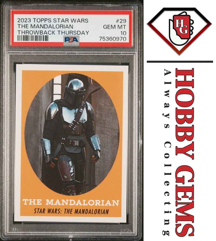 THE MANDALORIAN PSA 10 2023 Topps Star Wars Throwback Thursday TBT #29 C3