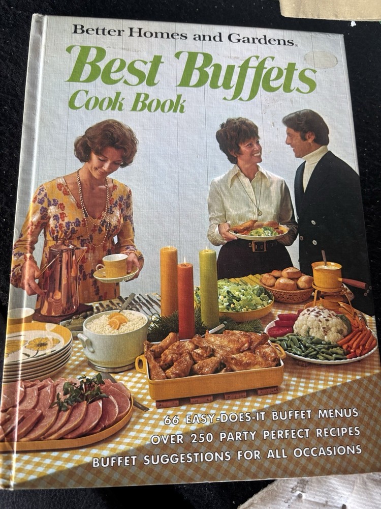Better Homes & Gardens Best Buffets Cook Book 1974 Hardcover Vintage Retro