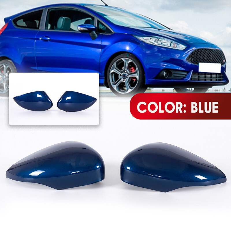 Ford Fiesta MK7 2008-2017 Blue Rearview Mirror Indicator Light Covers