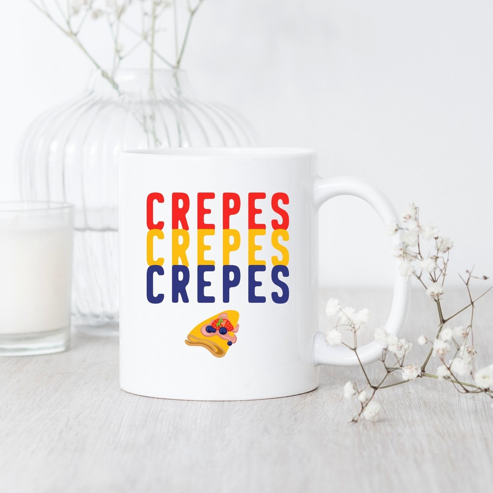Crepe Lover Mug For French Dessert Foodies & Sweet Treat Fans  
