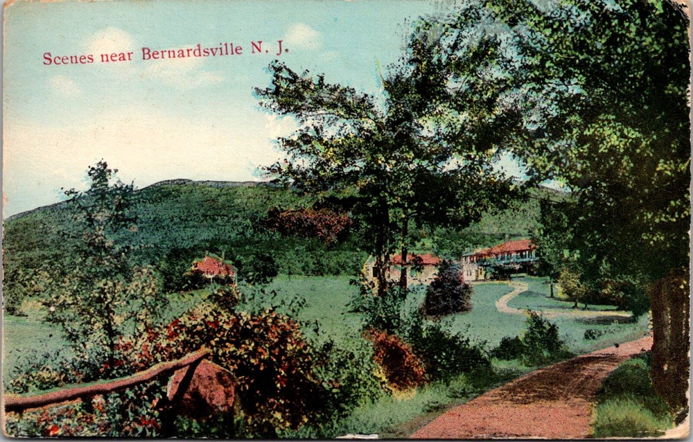 Scenic View, Bernardsville NJ c1913 Vintage Postcard C51
