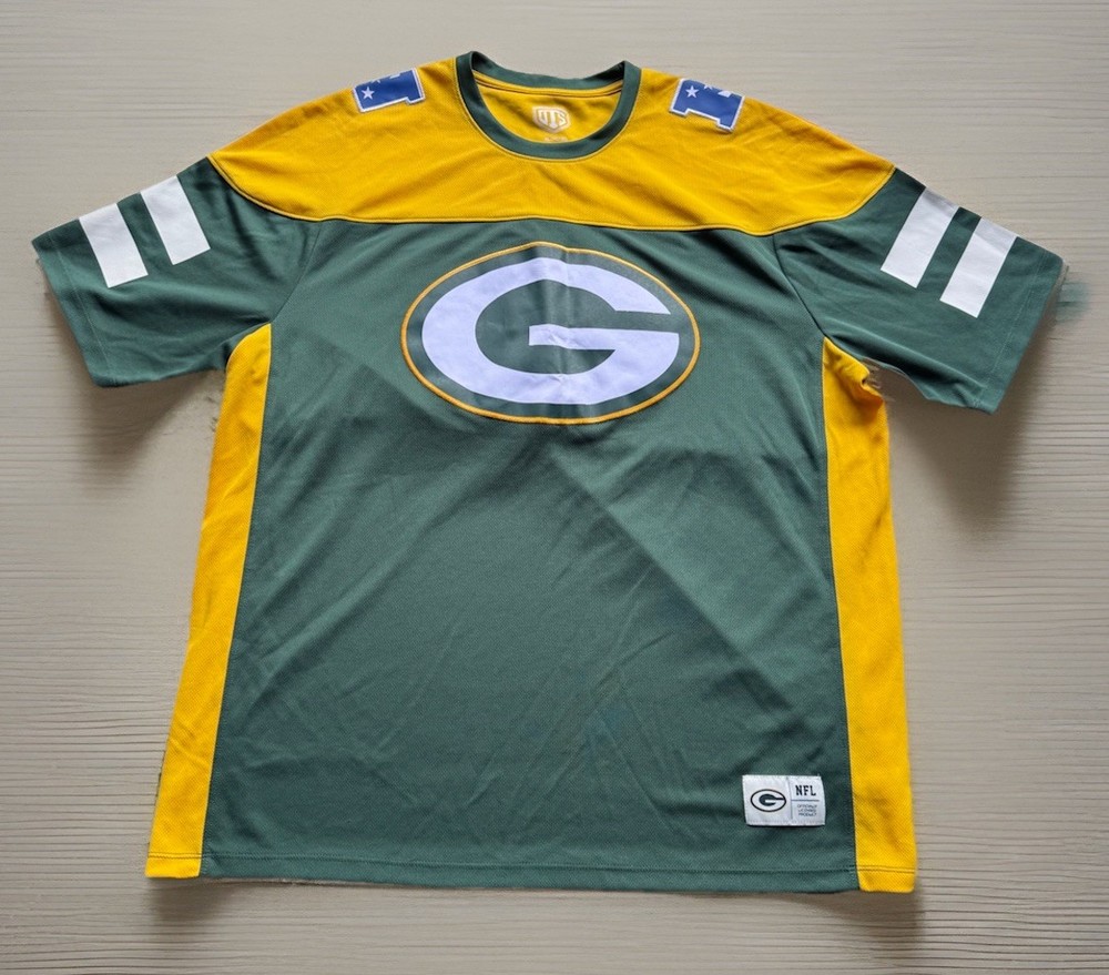 Green Bay Packers NFL Official Licensed Jersey - Green/Yellow - XL - OTS Brand