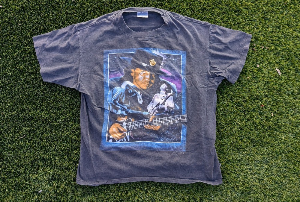 Vintage 1991 Stevie Ray Vaughan Double Sided Black T-shirt Sz XL