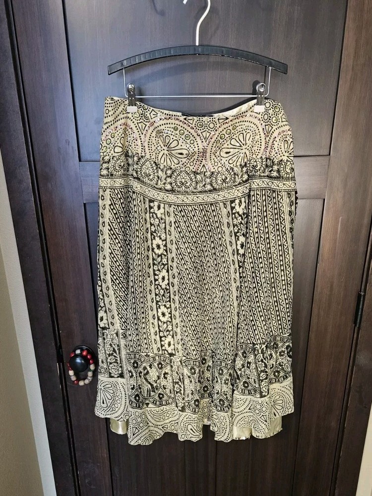 EUC Women's Vintage Y2K Ash & Sara Boho Festival Long Skirt Size XL X-Large