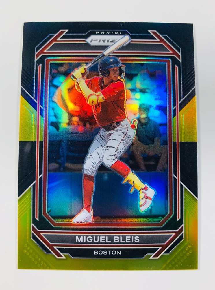 2023 Panini Prizm Baseball Miguel Bleis Black Gold 2/5 SSP Boston Red Sox #146