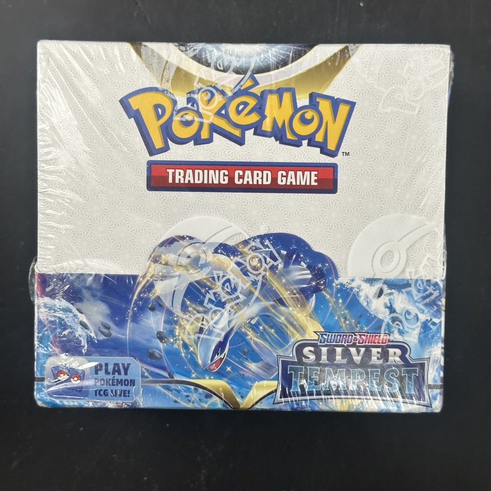 Pokemon TCG Sword & Shield Silver Tempest Booster Box SEALED NEWPROBSTEIN is actively accepting consignments !!
