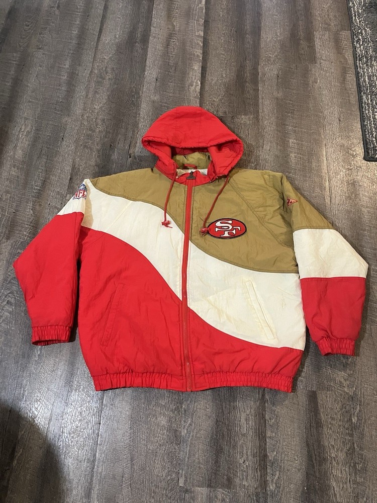 VTG Apex One San Francisco 49ers NFL Mens XL Pro Line Jacket by Starter