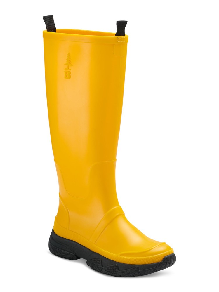 BASS OUTDOOR Womens Gold Waterproof Field Round Toe Rain Boots 5 M