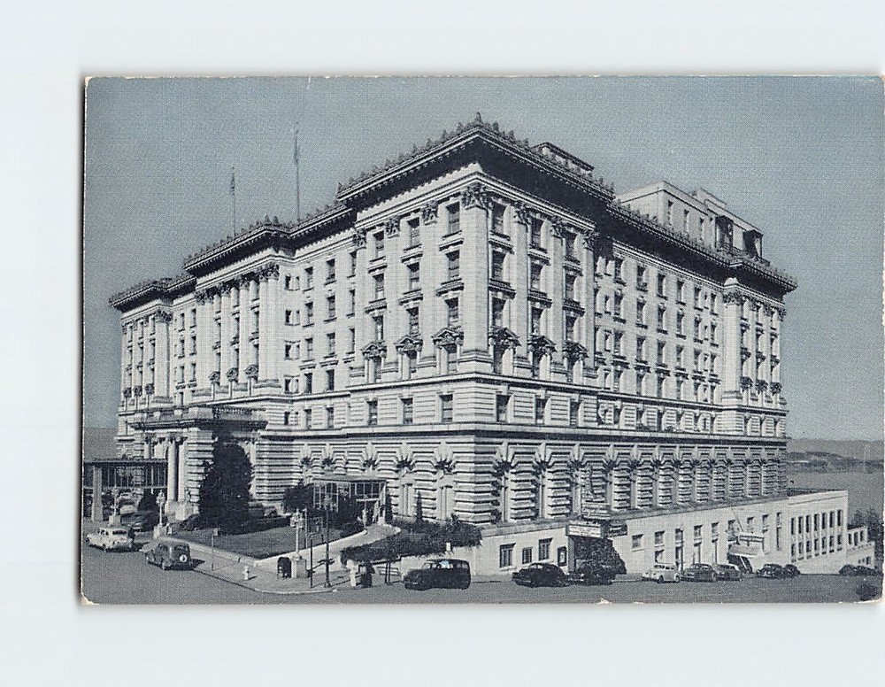 Postcard The Fairmont Hotel Atop Nob Hill San Francisco California USA