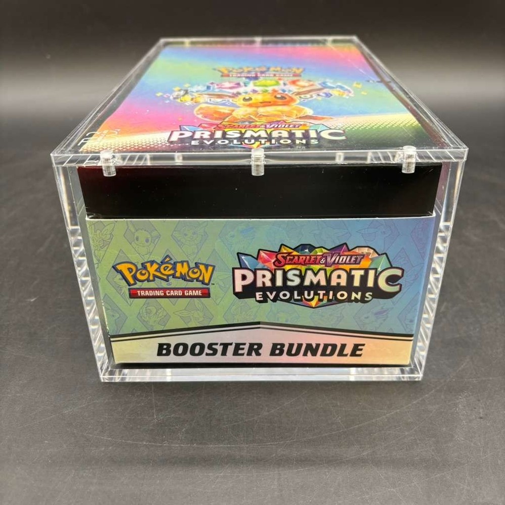 Pokemon TCG S&V Prismatic Evolutions Booster Bundle Display Case w/Acrylic CasePROBSTEIN is actively accepting consignments !!