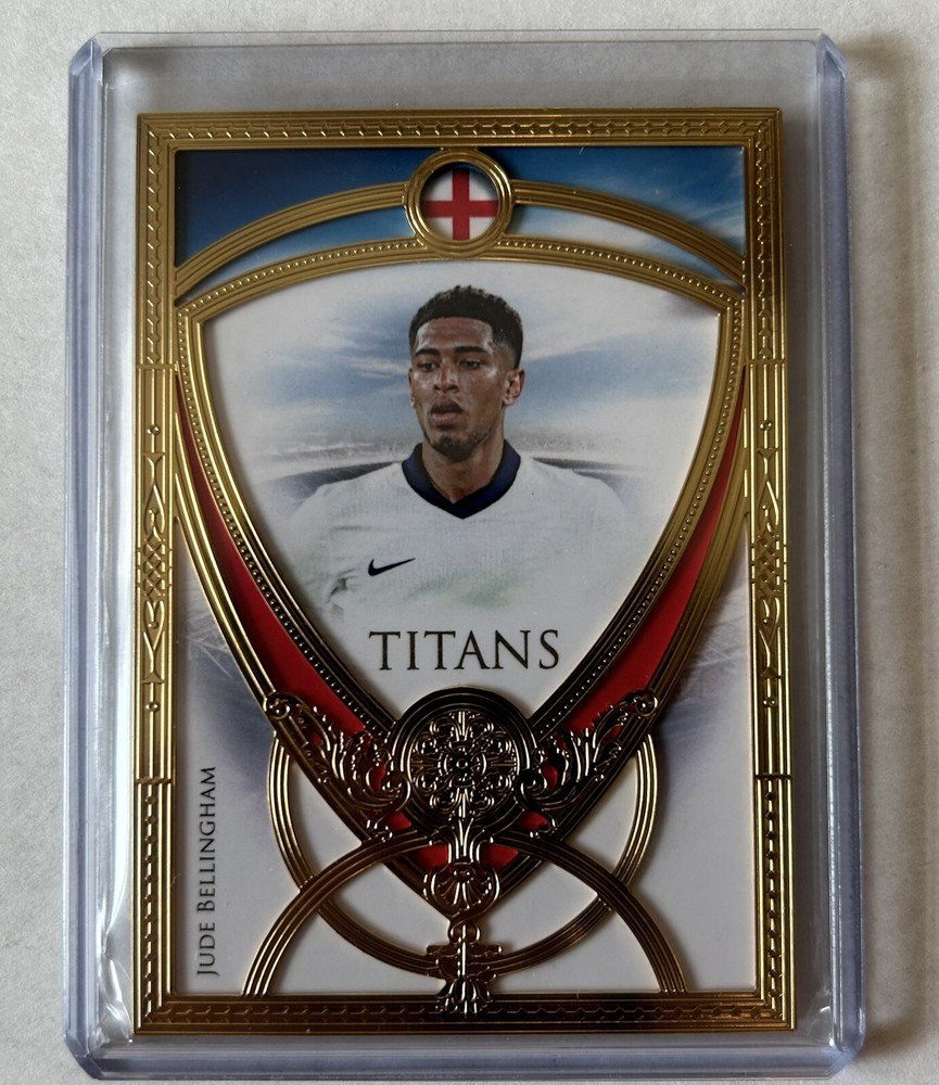 2024 Futera Unique 23ct Gold-Plated Frame Titans Gold TTG03 Jude Bellingham /10!