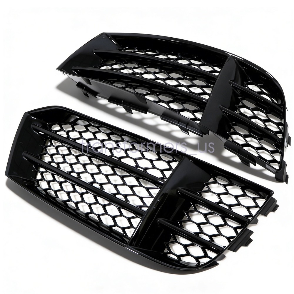 Fog Light Covers Front Bumper Lower For 2010-2016 Audi RS5 8T0807681F 8T0807682F