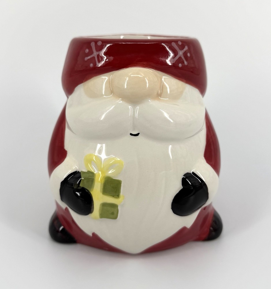 Santa Claus Christmas Mug 3D Ceramic Ten Acre Gifts Holiday Coffee Cup Red