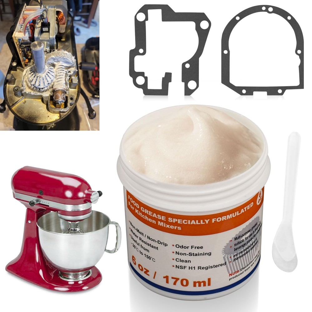 6oz Food Grade Grease Compatible with Kitchenaid Stand Mixer Models 9709511 WP4162324 4162