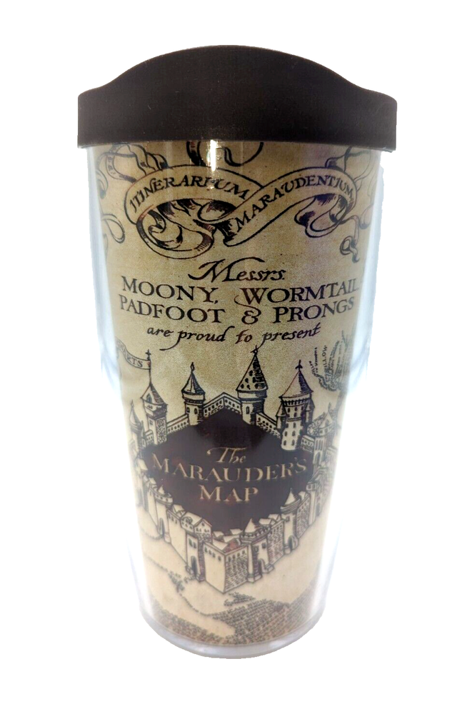 Harry Potter Marauders Map 16oz Insulated Tumbler Hot or Cold Double Wall  