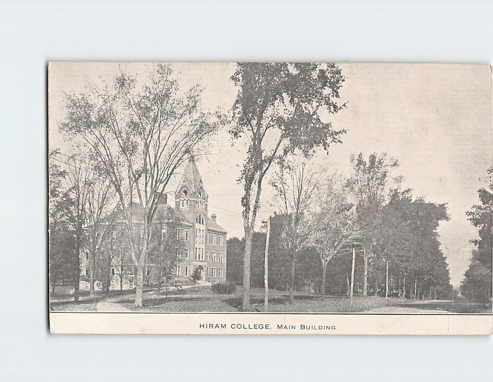 Postcard Main Building Hiram College Hiram Ohio USA