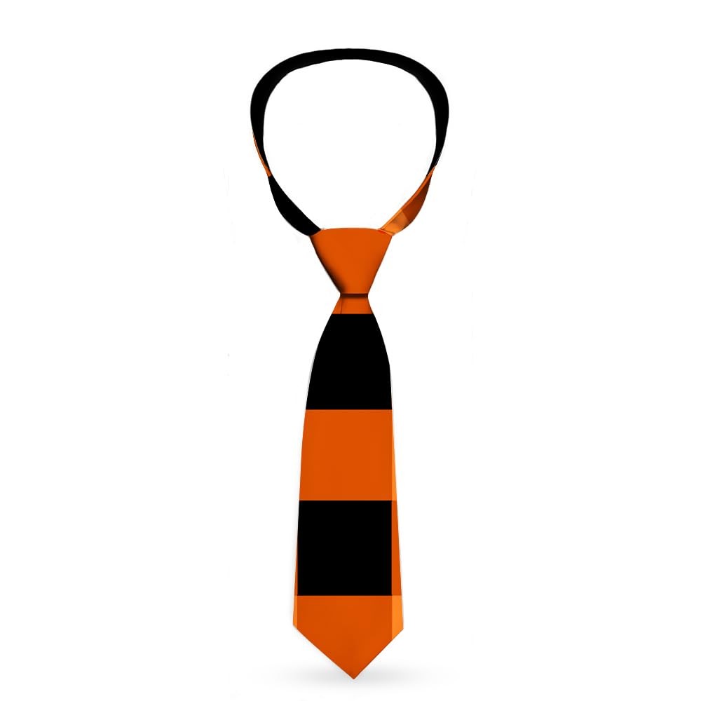 Necktie Standard - Buffalo Plaid Black/Orange ACC NEWAnother great item from Rarewaves USA | Free delivery!