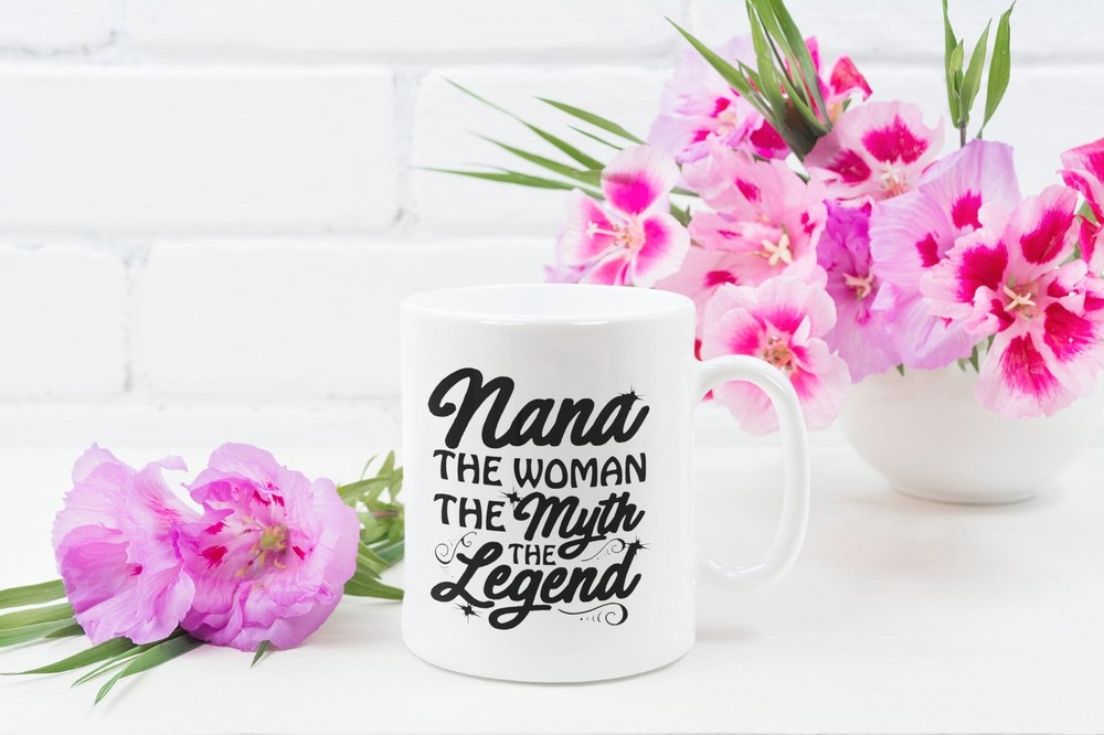 Taza de café divertida abuela Nana la mujer el mito la leyenda taza abuela-image