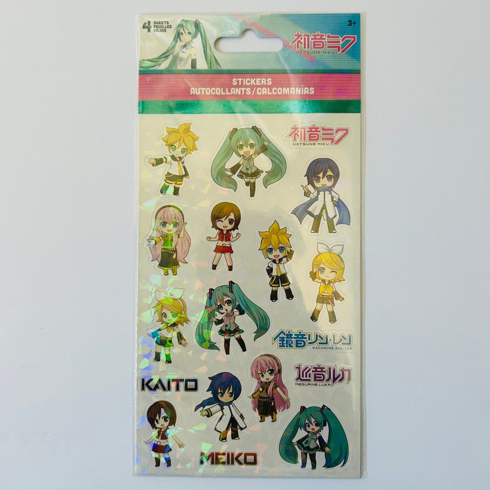 HATSUNE MIKU Stickers by Sandylion | Glossy + Holographic | 1pk 4 sheets