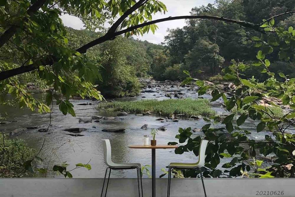 3D Forest River Landscape Wall Murals Wallpaper Murals Wall Sticker