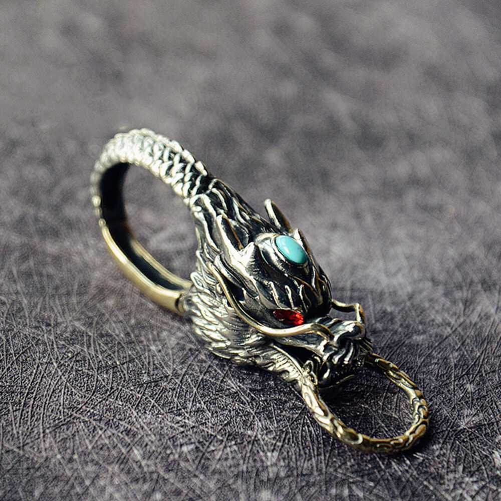 Porsperity Success Keychain Handbag Wealth Charm Hollow Calabash Pendant