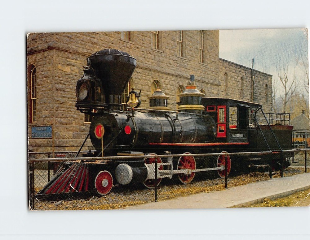 Postcard Glenbrook Locomotive Carson City Nevada USA