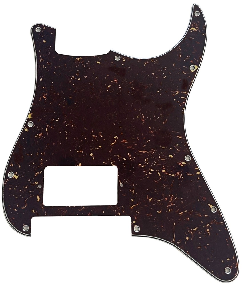 Brown Tortoise Pickguard Guitar Parts For Strat Floyd Rose Tremolo H Humbucker