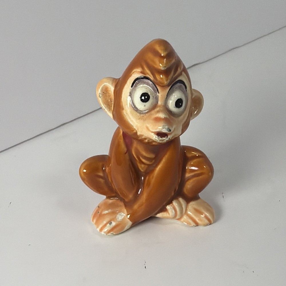 Vintage Ceramic Disney Aladdin Abu 2.5” Figurine Made In Japan