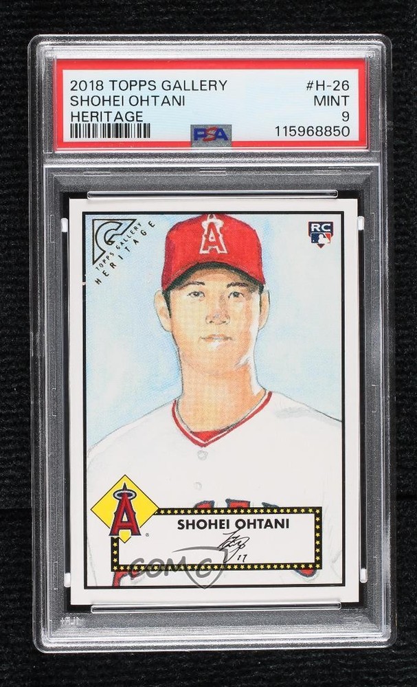 2018 Topps Gallery Heritage Shohei Ohtani #H-26 PSA 9 MINT Rookie RCFulfilled by COMC - World’s largest consignment service