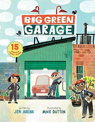 Big Green Garage - Novelty Book, by Arena Jen - Acceptable r
