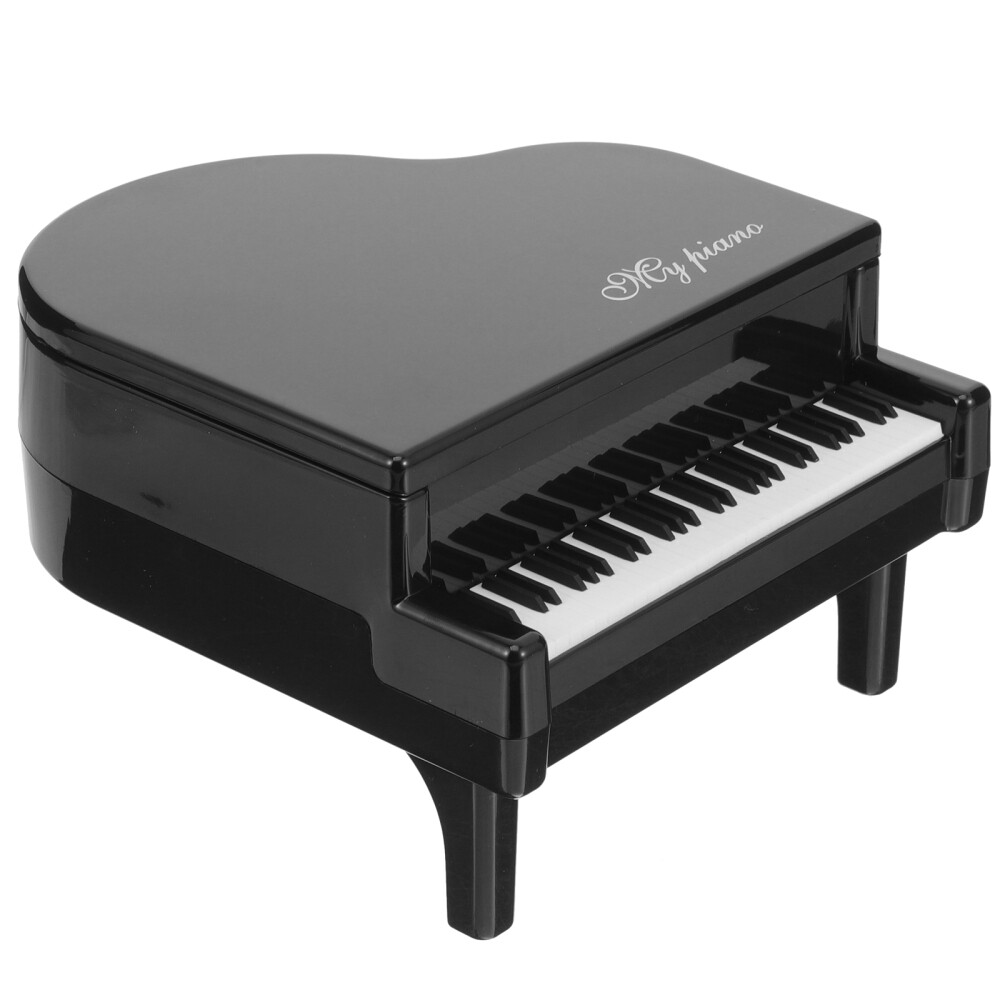 Hucha creativa para piano infantil (negra) olla decorativa para dinero