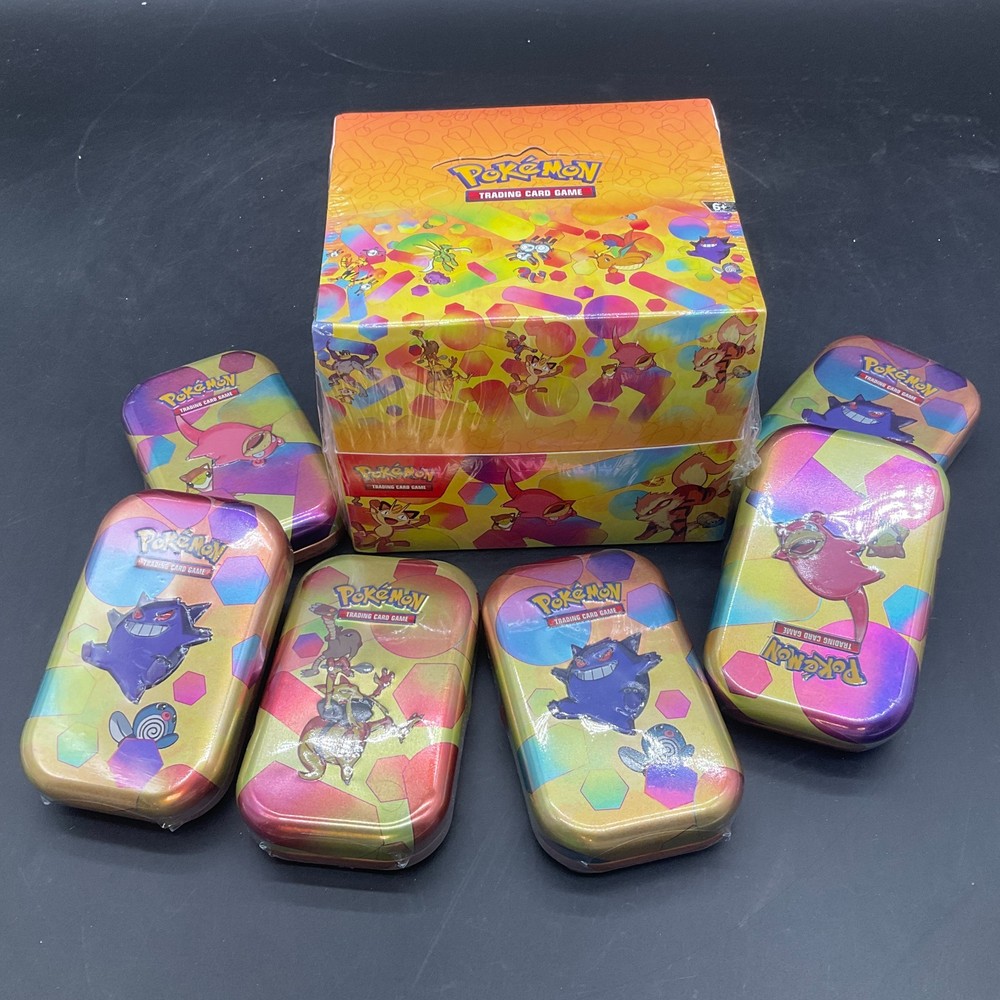 Pokemon TCG 151 MEW EN Mini Tin Display + 6 Loose 151 Tins SEALEDPROBSTEIN is actively accepting consignments !!