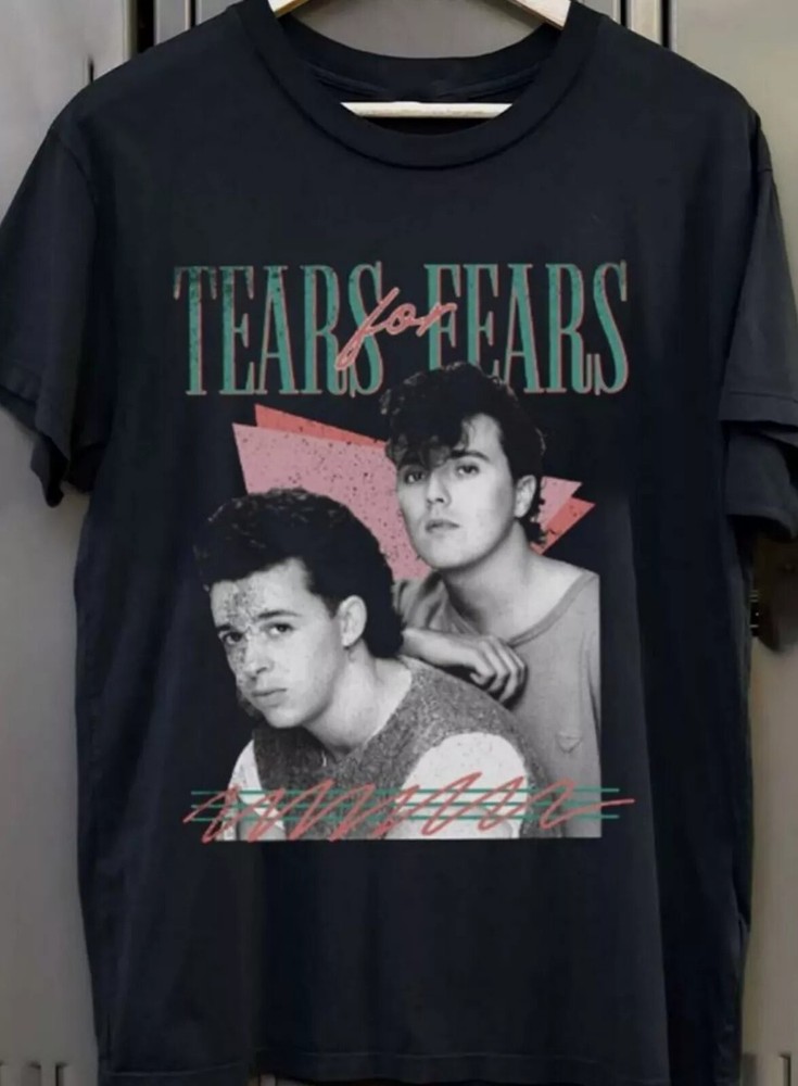 Vintage Tears For Fears style 80s Black T-Shirt All Size S to 5XL HRT57