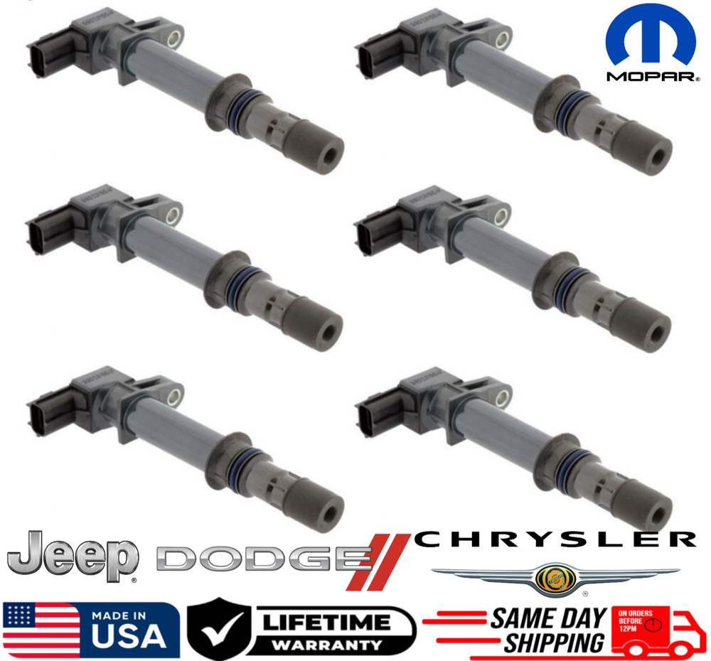 x6 OEM Ignition Coils For 1999-2008 Dodge Jeep 3.7L 4.7L 56028138AD, GENUINE SET